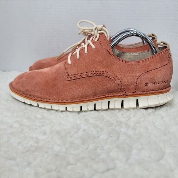 Cole Haan ZeroGrand Suede Oxford Shoes Men’s 9M Rust Brown Grand.OS Lace Up Up main image 10